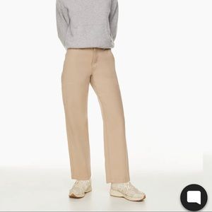 Aritzia TNA Greenwich Pant in Olive Beige Size 6 Regular NWT